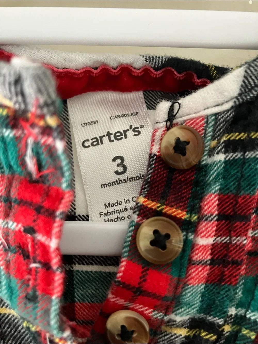 Carters cozy plaid
