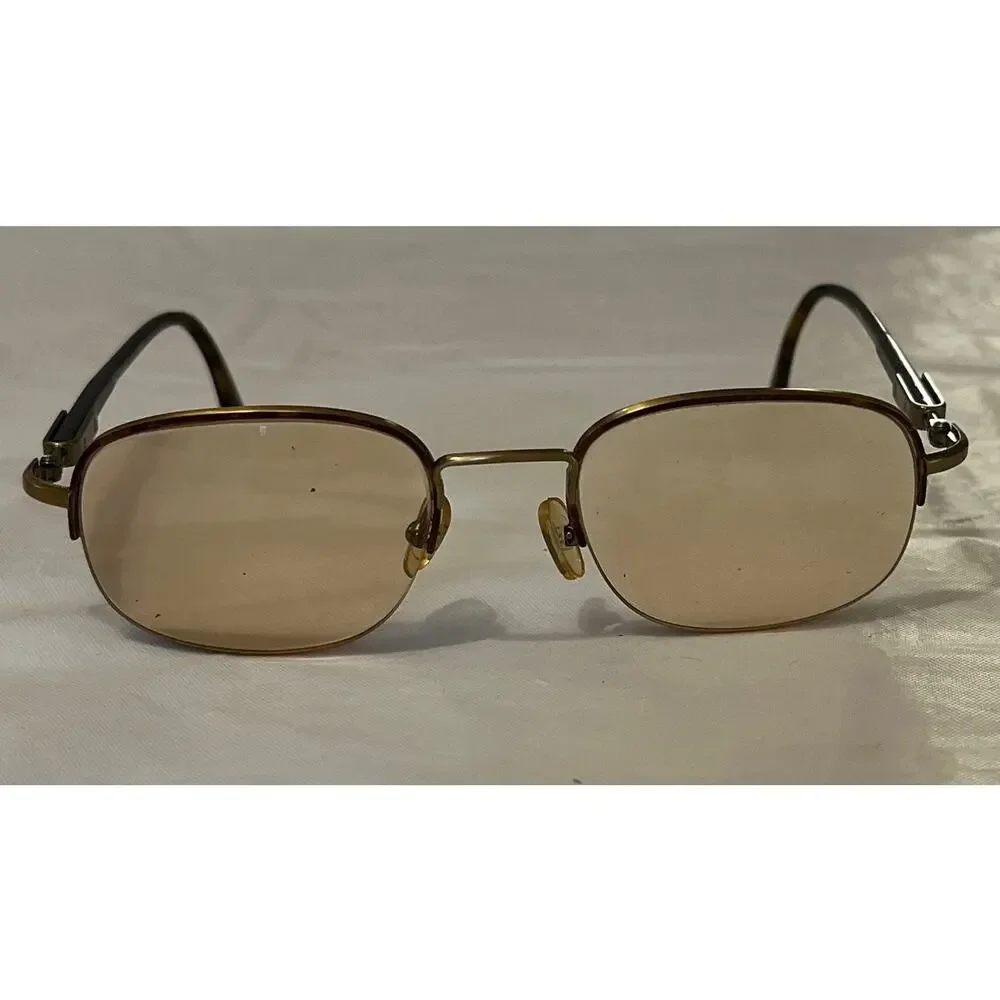 Givenchy Eyeglasses Frame France 1022 002 50-20-135 Bronze Half Rim