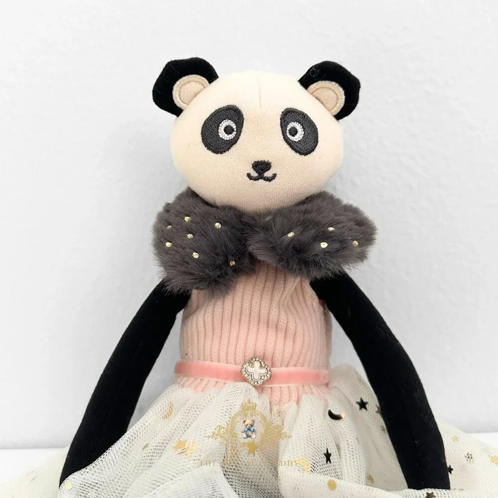 NWT Pretty Girls Princess Ballerina Dolly Plush Toy Handmade Panda Cute Kids Toy