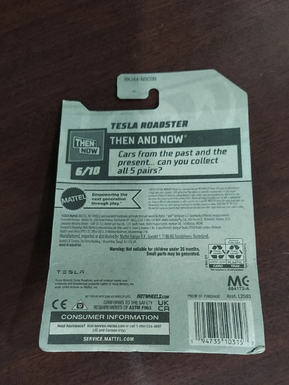 Hot Wheels tesla roadster