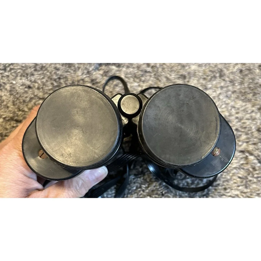 INTEROPTICA Binoculars VTG Outdoor Zoom Lens w/case Made in Italy