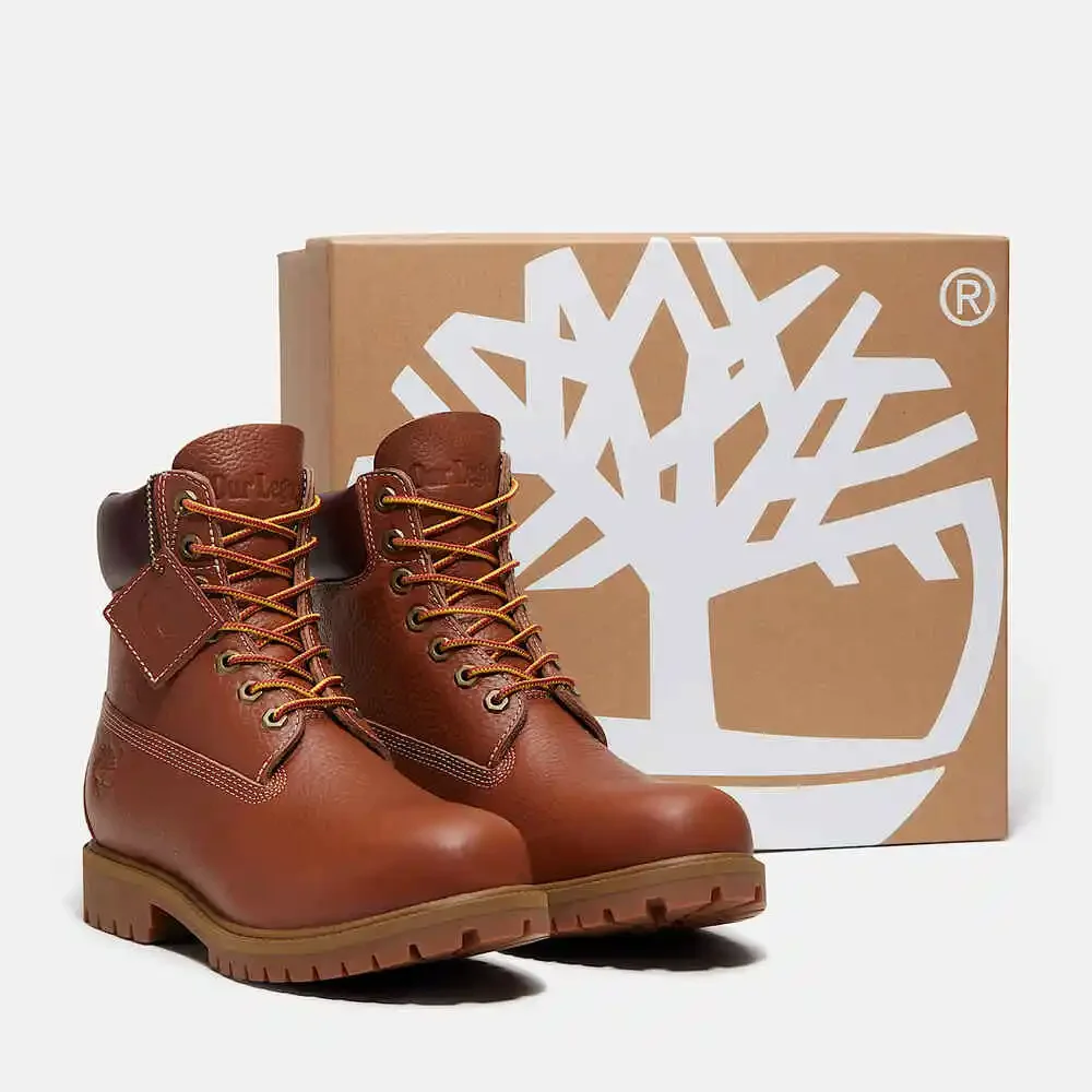 TIMBERLAND MEN'S 9.5 OUR LEGACY WORK SHOP 6 INCH BOOT ACORN PEBBLED NIB