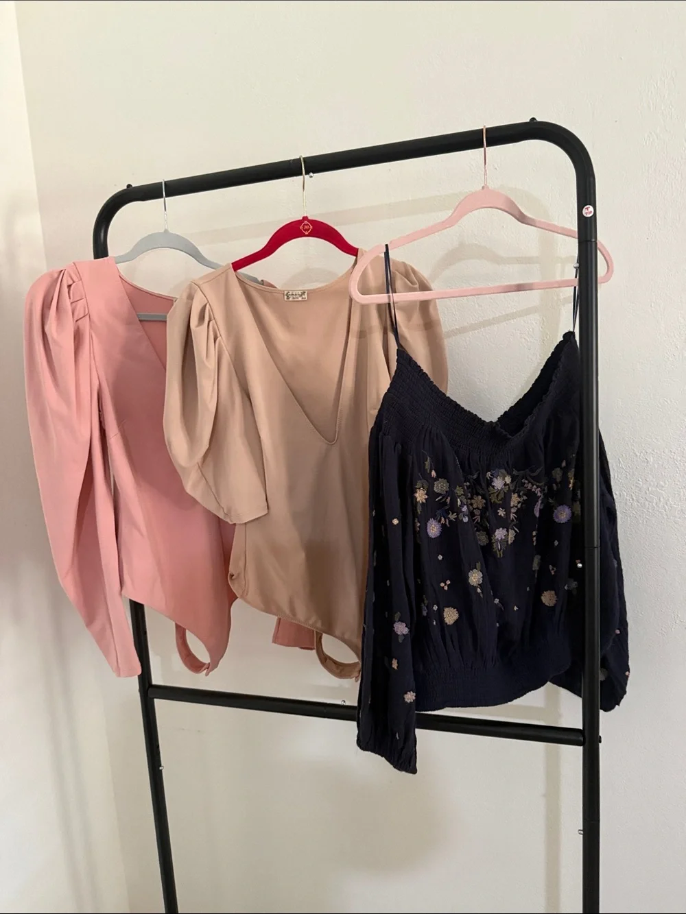 Free People Lot of 2 bodysuits, and 1 off the shoulder bohemian top