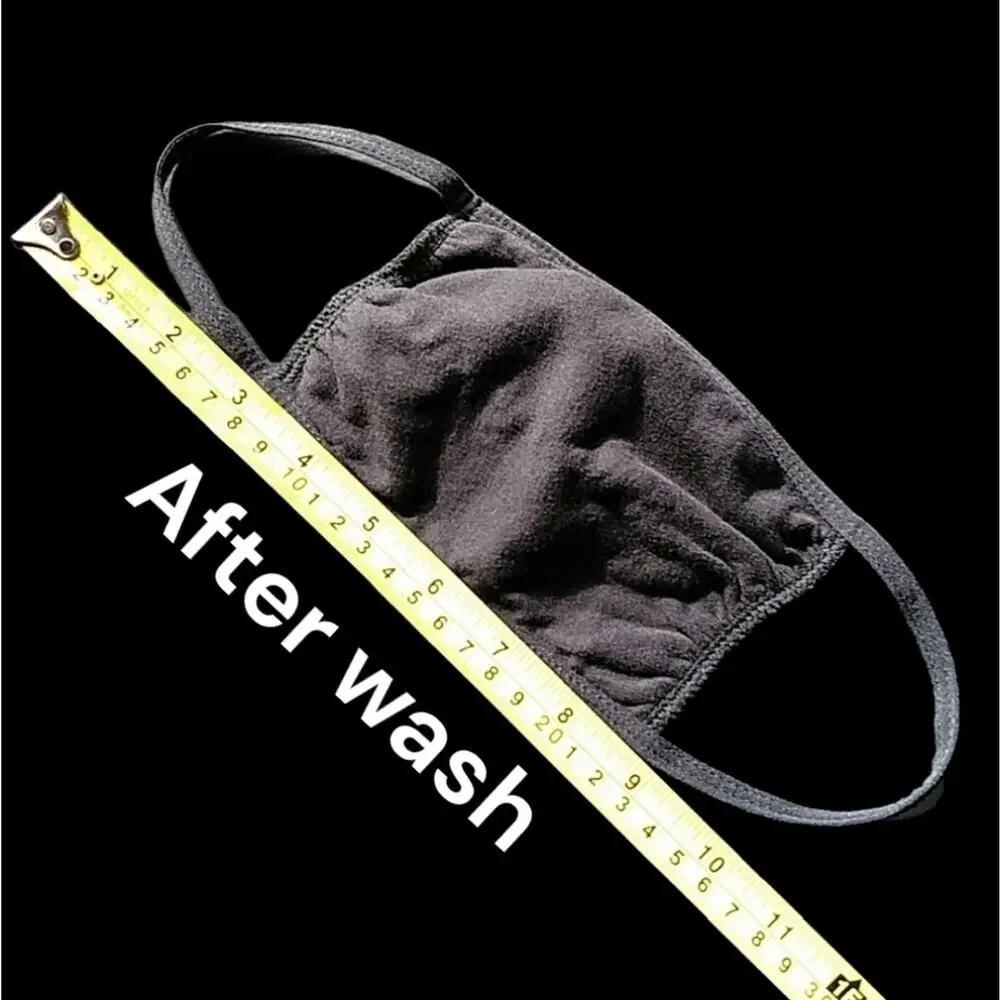 NWOT 10 Hanes Washable Face Masks black double layer cotton antimicrobial