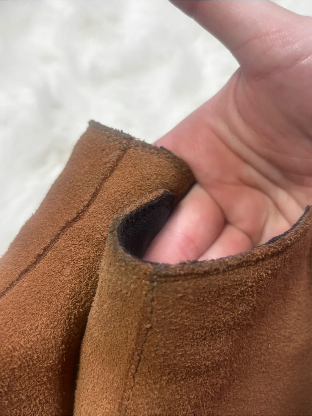 Sorel “Elvie” Chestnut Brown Leather Zip Wedge Ankle Booties size Women’s 10