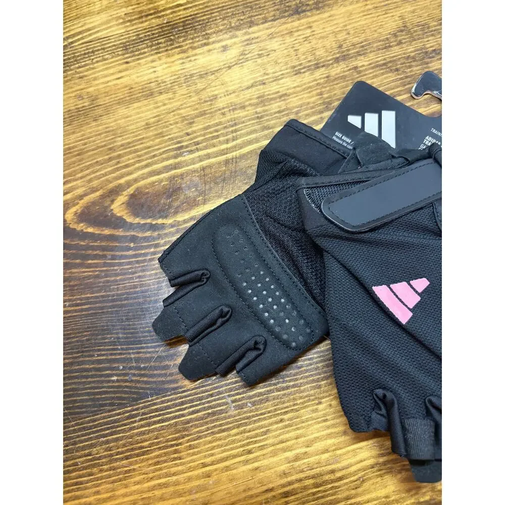 Adidas‎ Black And Pink Training Gloves Size Large