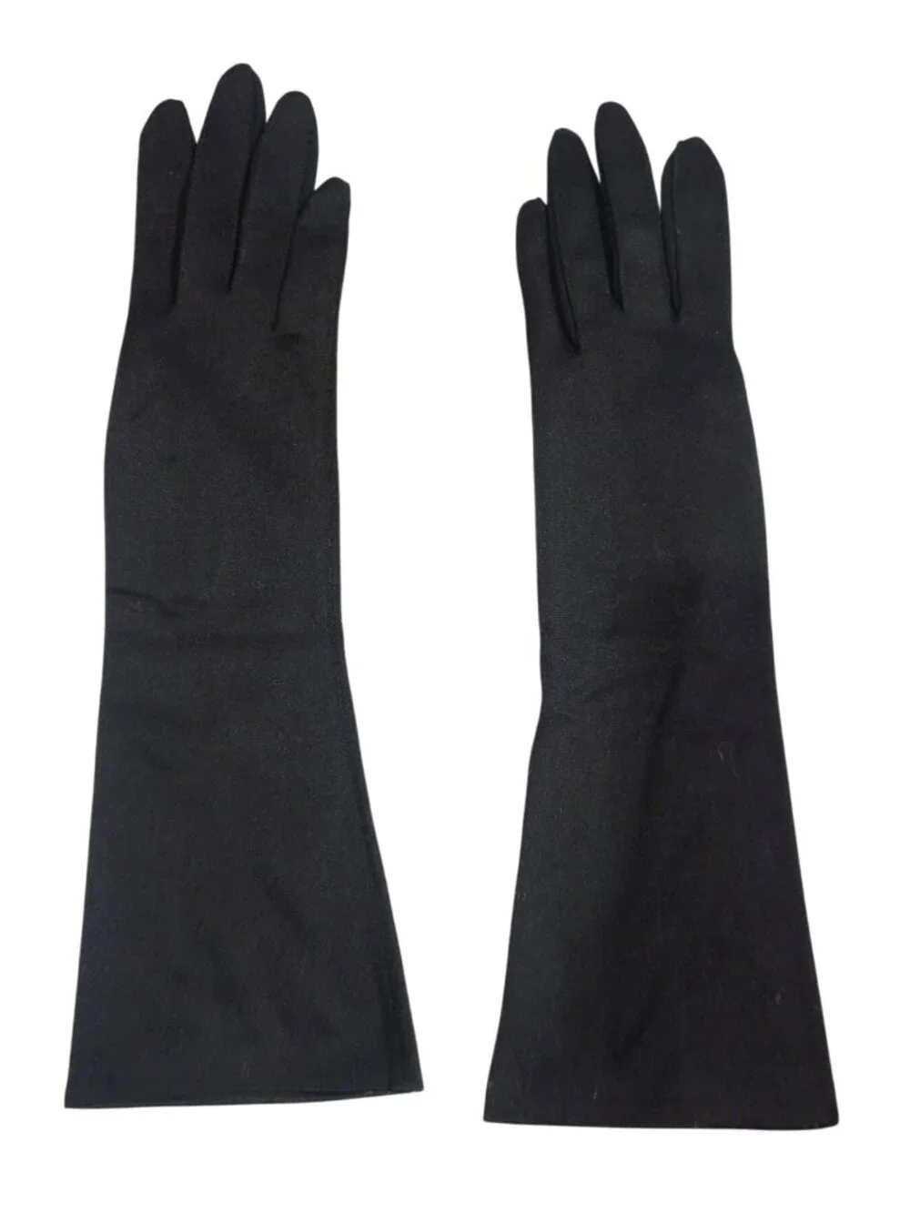 Vintage Van Raalte Long Black Gloves Lot Of 3 Elegant