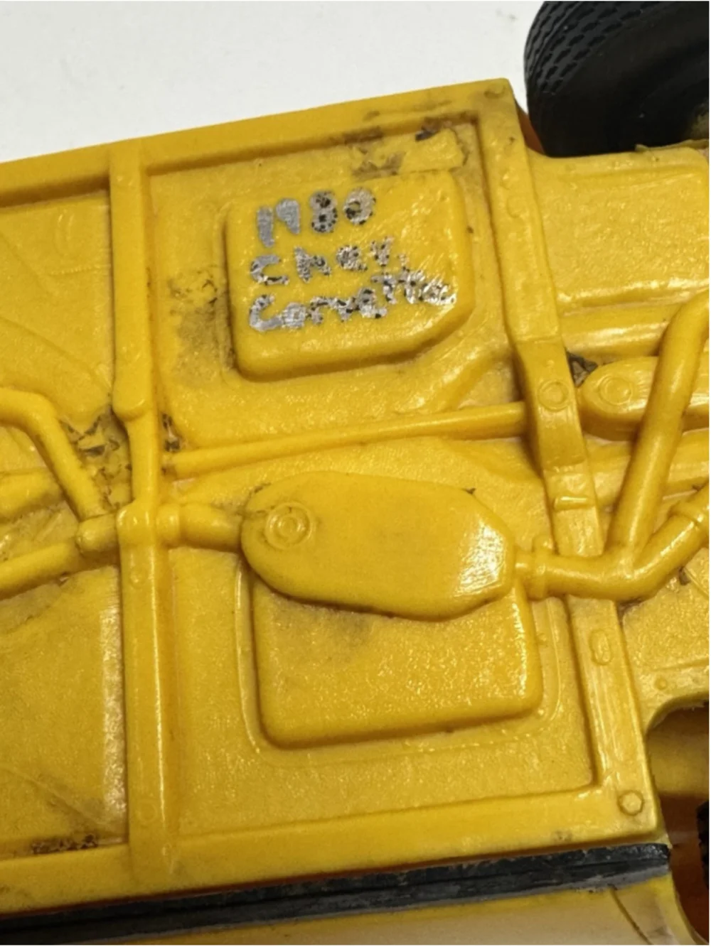 ERTL 1980 Corvette Dealer Promo Yellow Screw Bottom - Vintage