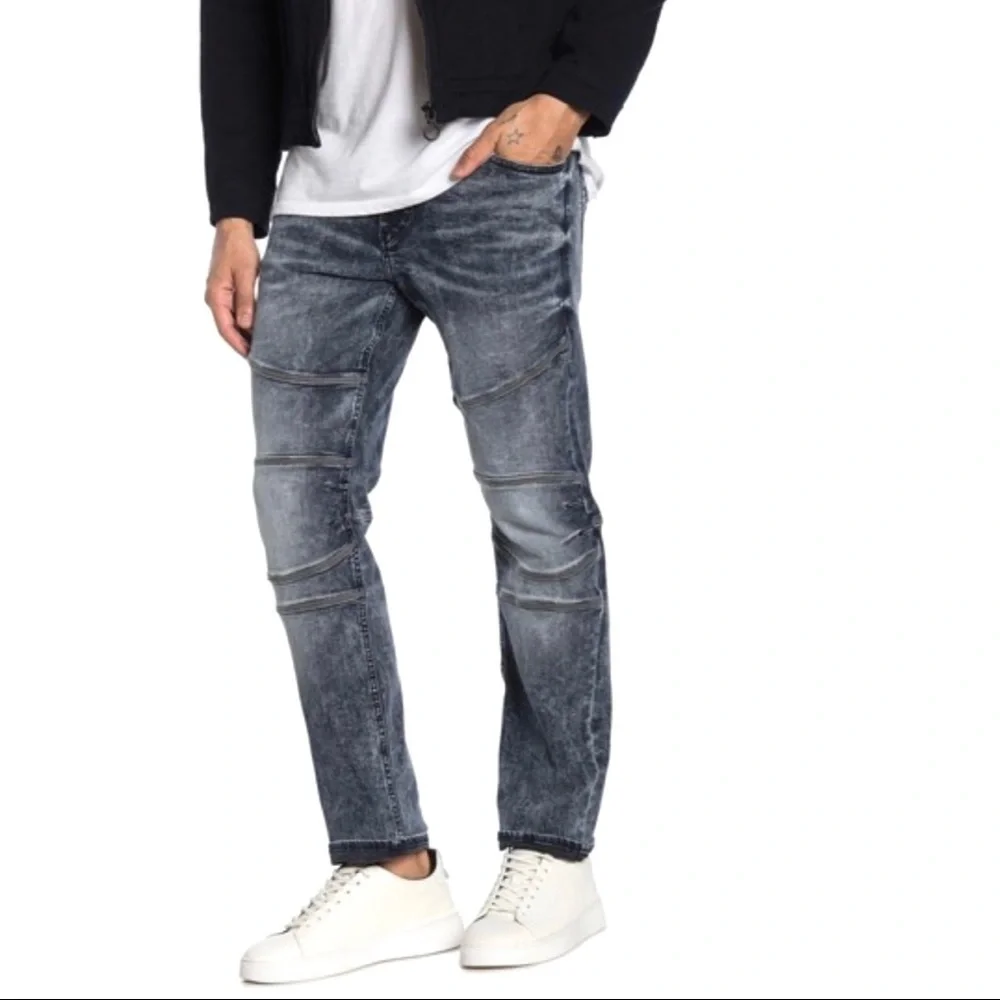 True Religion Geno Faded Acid Wash Relaxed Slim Jeans 42 NWT