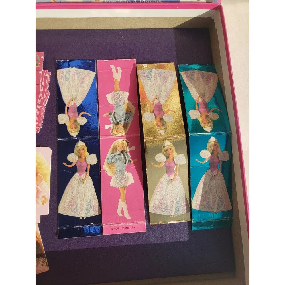 Vtg 1991 Barbie Queen Of The Prom Board Game COMPLETE 1990’s Edition Golden Game