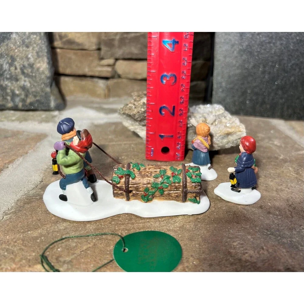 Dept 56 Bringing Home The Yule Log #5558-1 w/ box