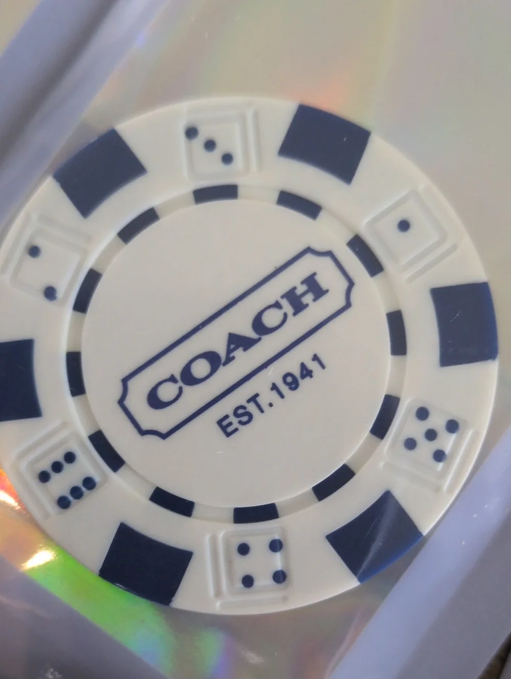 Coach branded poker