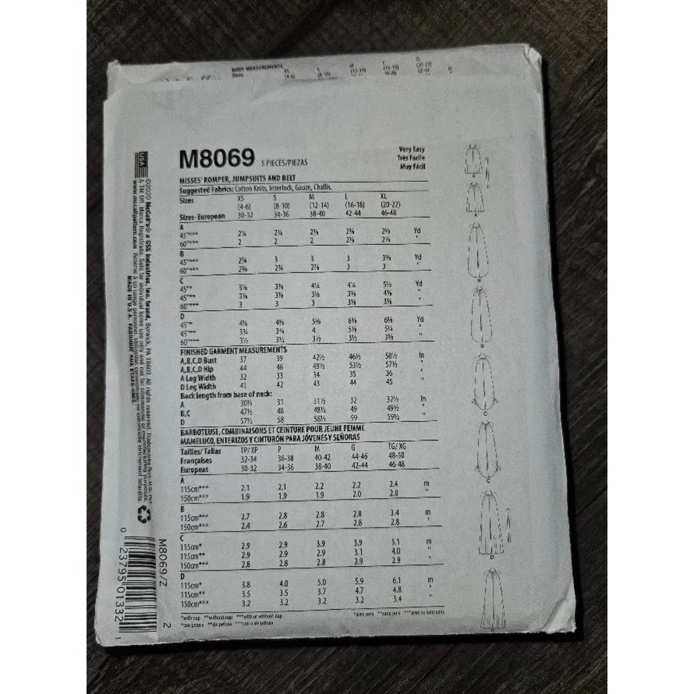 McCalls mccall m8069