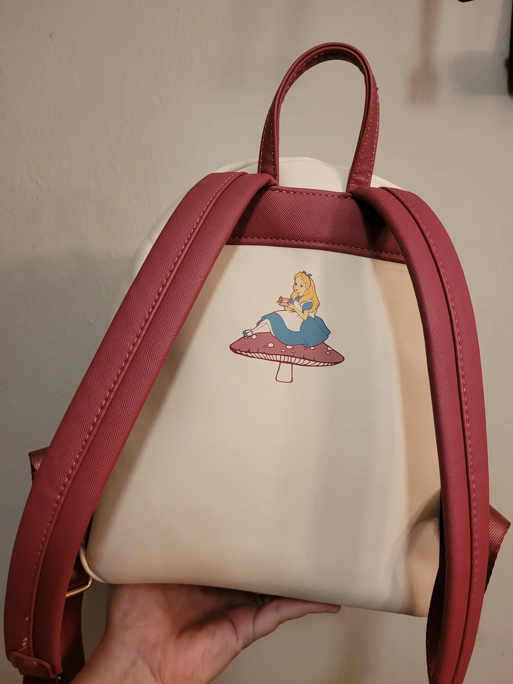 Whimsical Mushroom Alice in Wonderland Mini Backpack Loungefly RARE HTF
