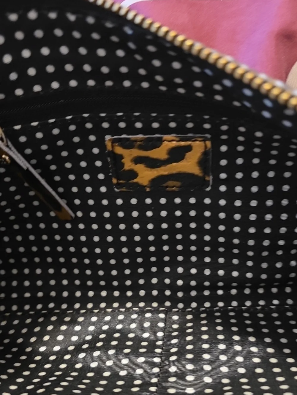 KATE SPADE LEOPARD PRINT CROSSBODY SHOULDER BAG - GOLD AND BROWN