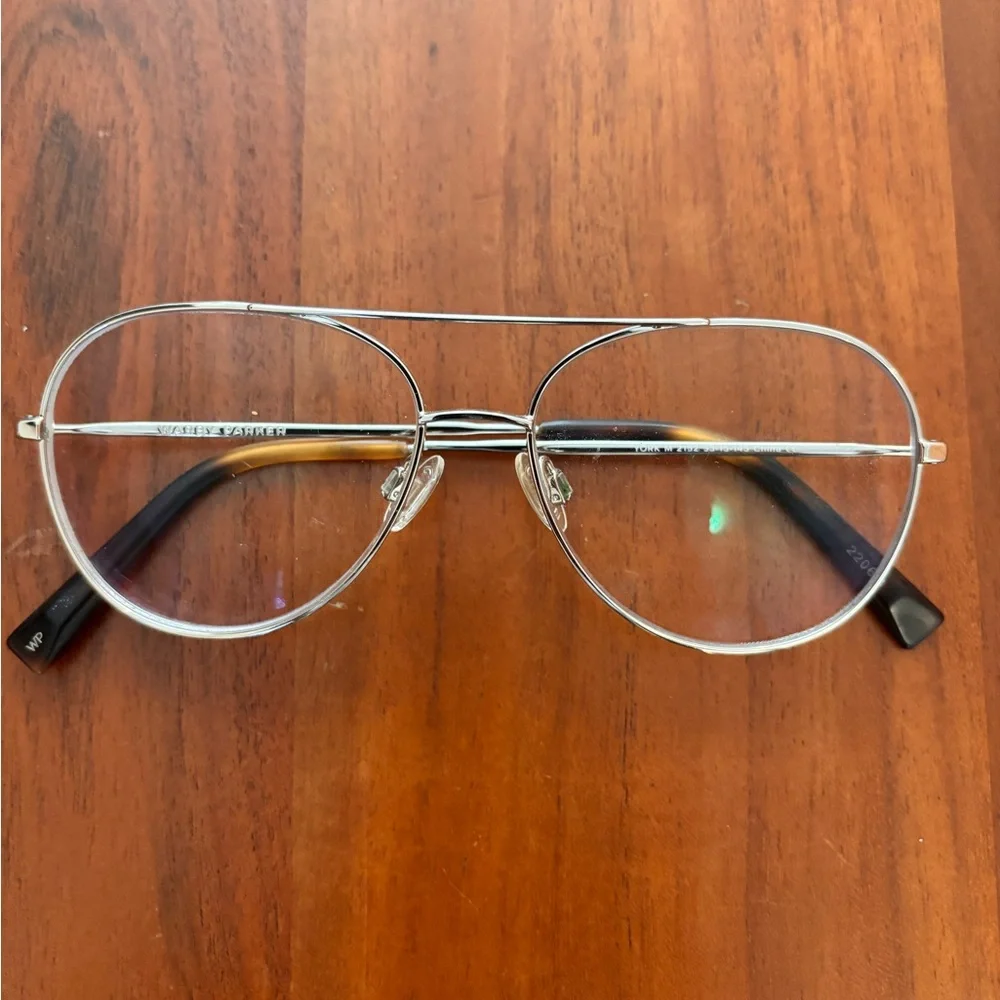Wabby Parker Glasses Frame stylish silver