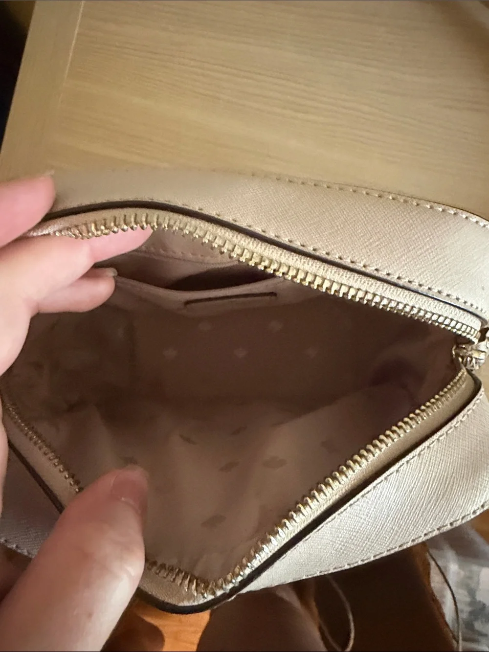 kate spade pale blush leather crossbody