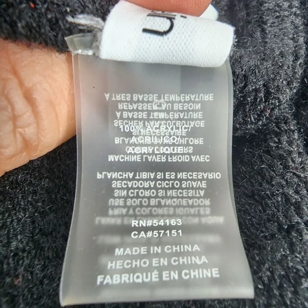 Calvin Klein Black Logo'd Super Soft Infinity Scarf
