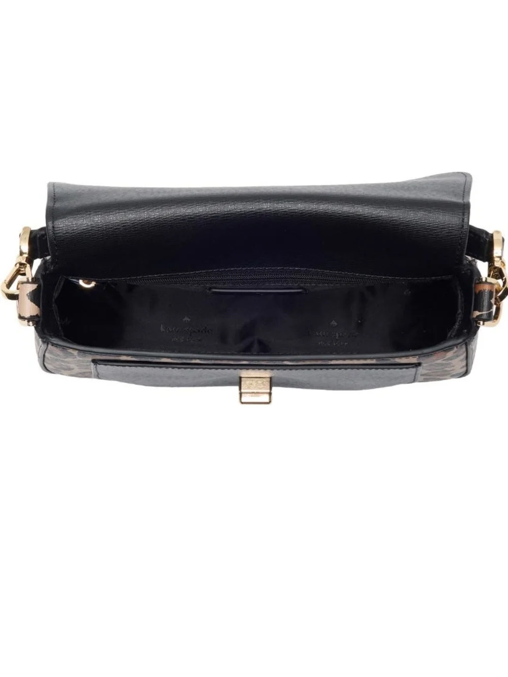 kate spade sleek gold leather