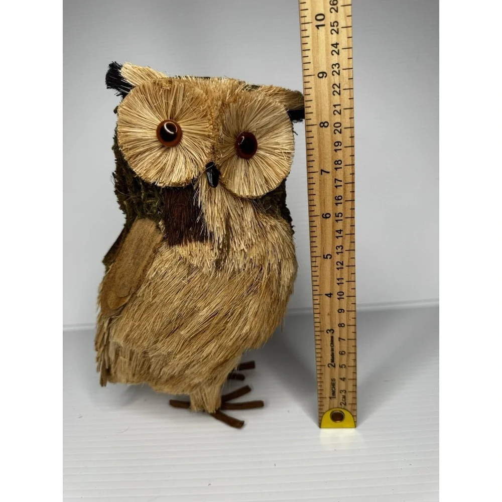 Pottery Barn Natural Owl Decorative Figure 9