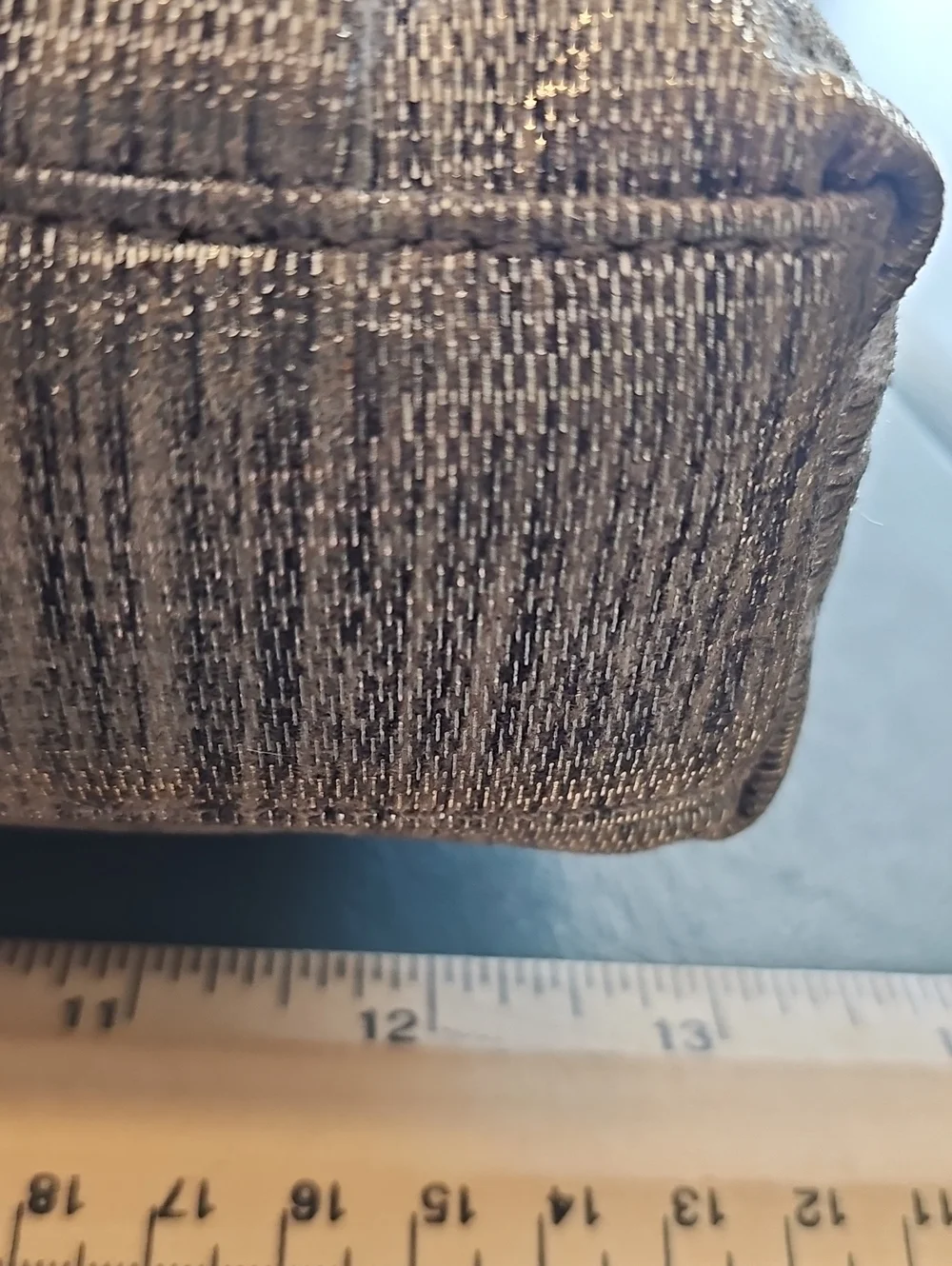 Textured Taupe Shoulder Bag with Chain Detail
