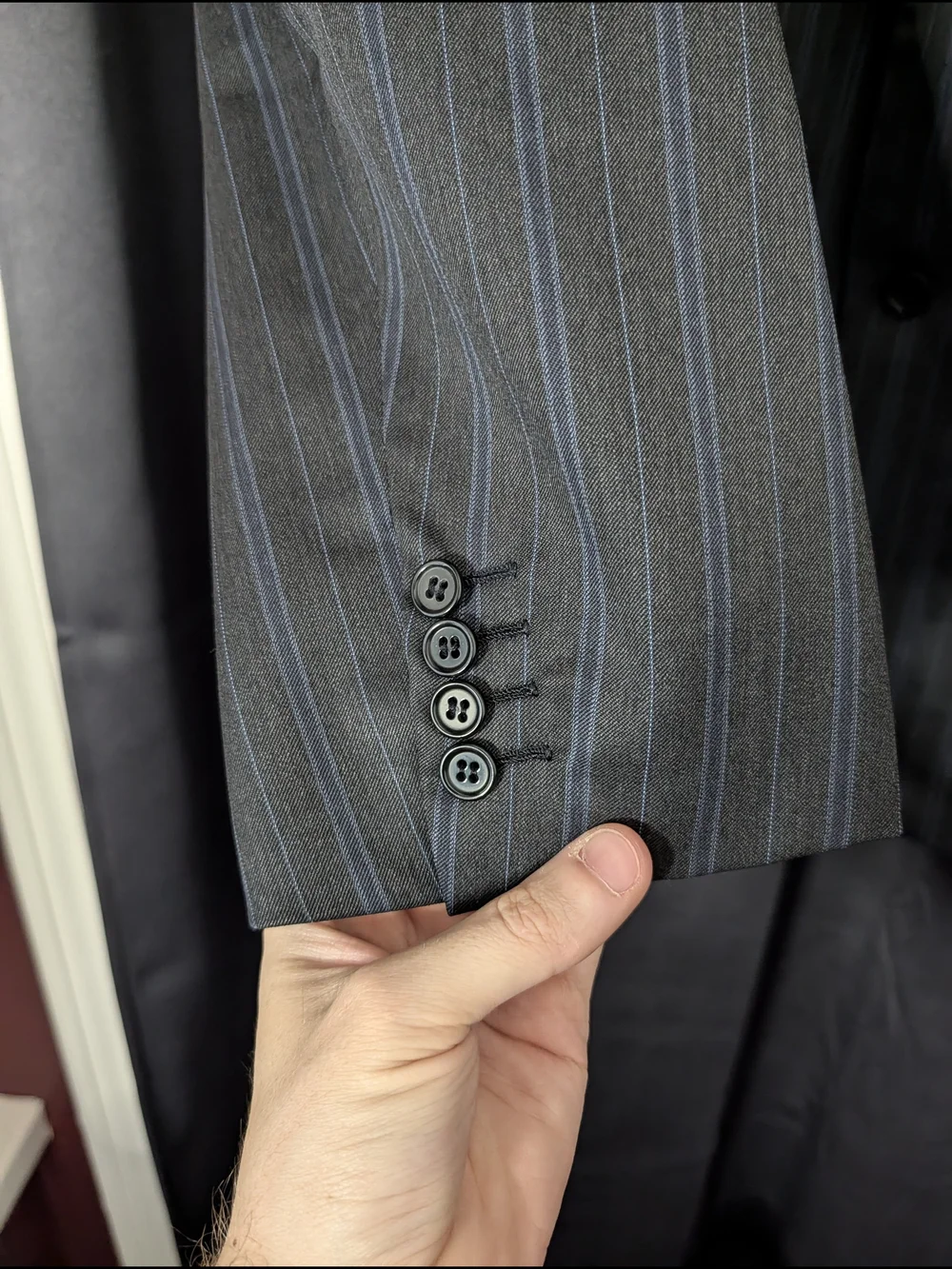 Brioni charcoal blue