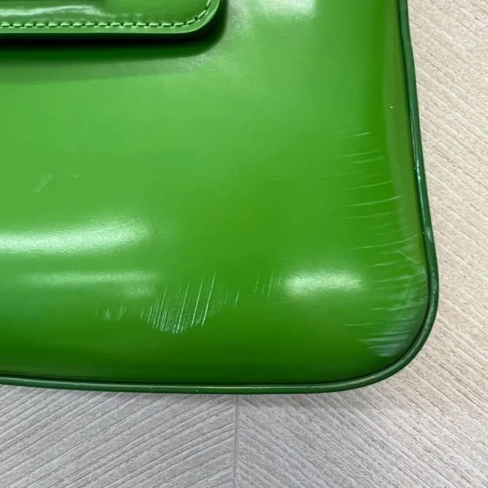 Kate Spade New York Green Spazzolato Leather Sam Icon Mini Hobo Bag Womens