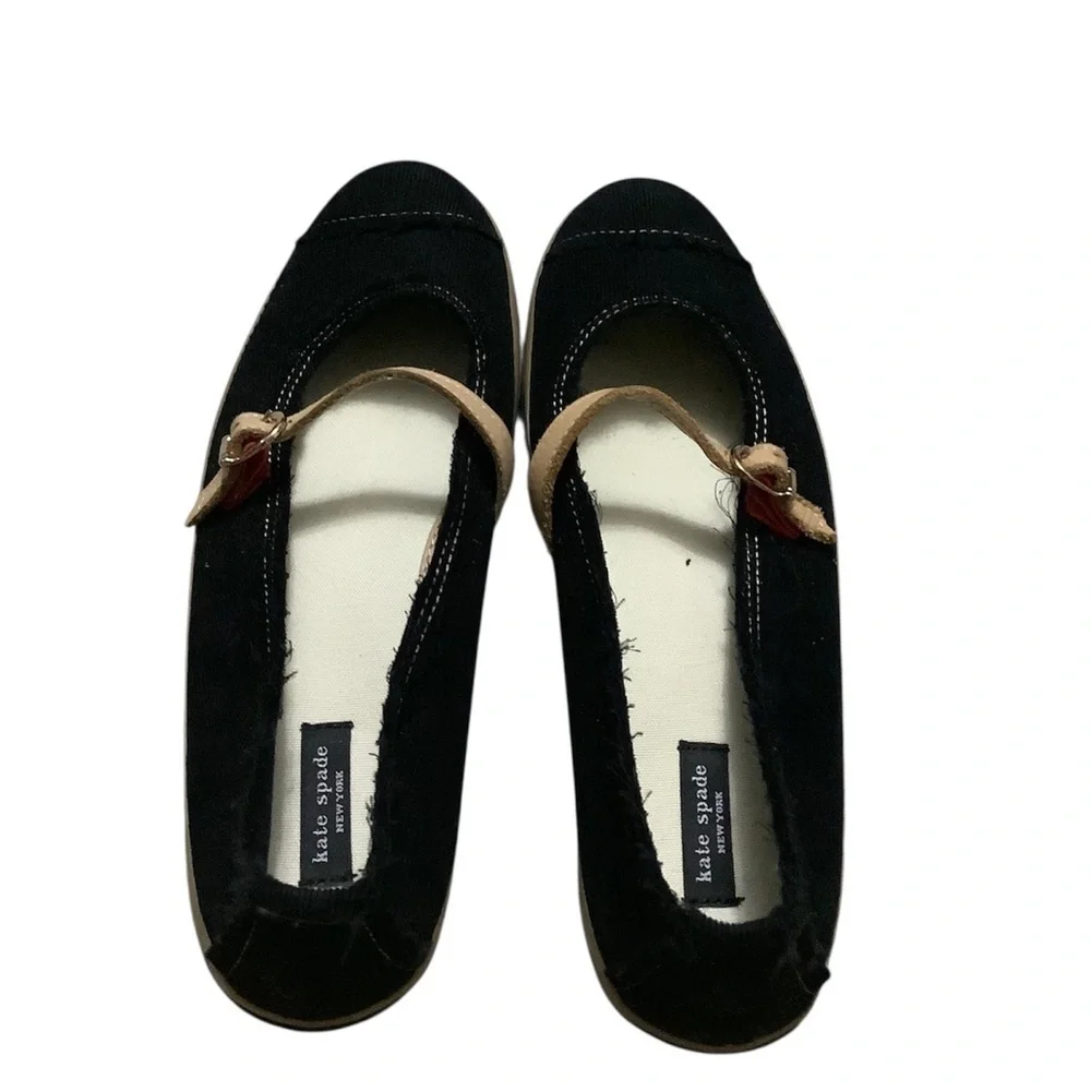 Kate spade black corduroy Mary Jane women’s flats