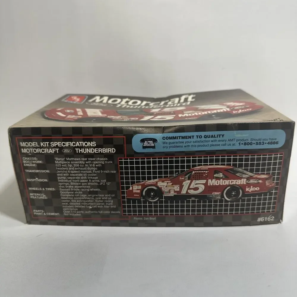 VINTAGE 1992 Geoff Bodinne #15 Motorcraft Ford Thunderbird Nascar car #6162 NIB