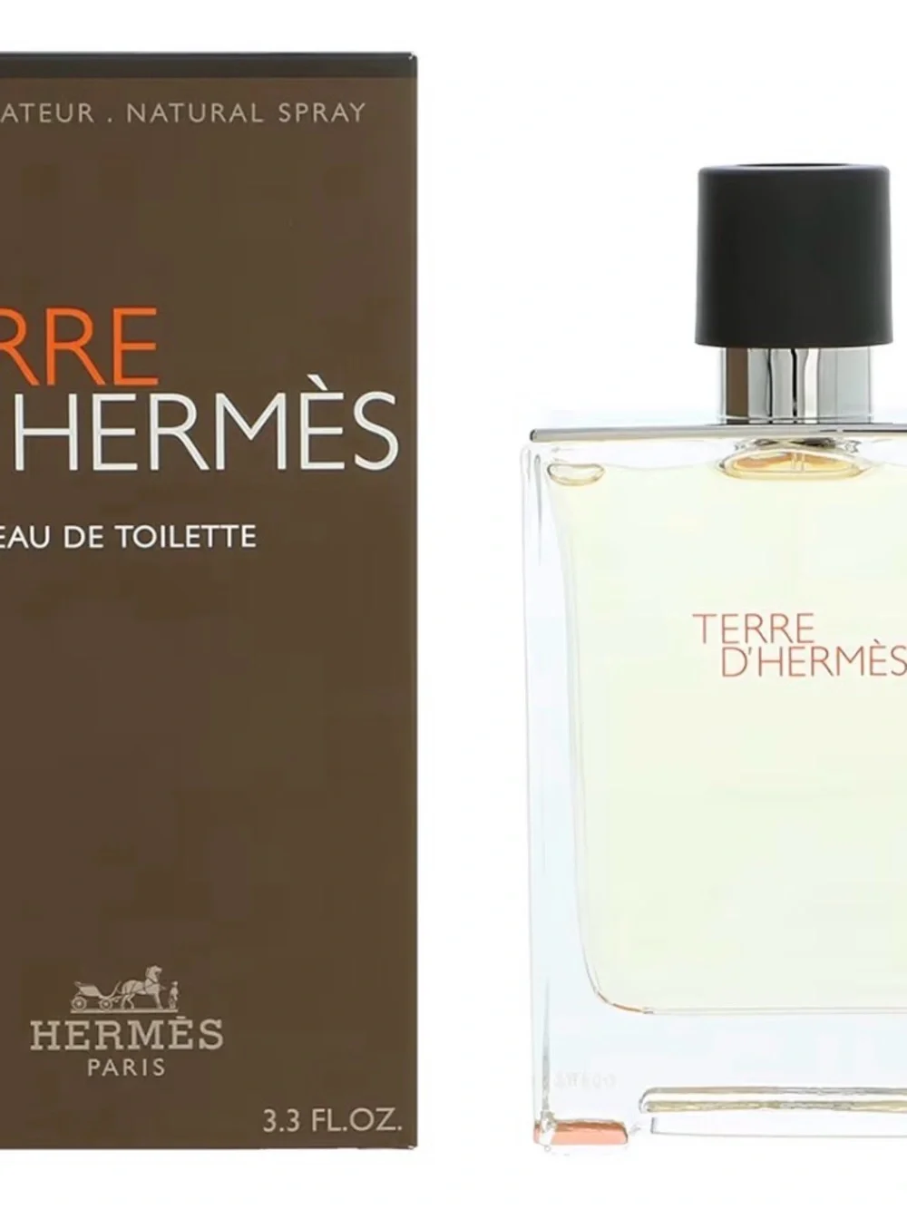 Hermes Terre d'Hermès Brown and Orange Boxed Eau de Toilette