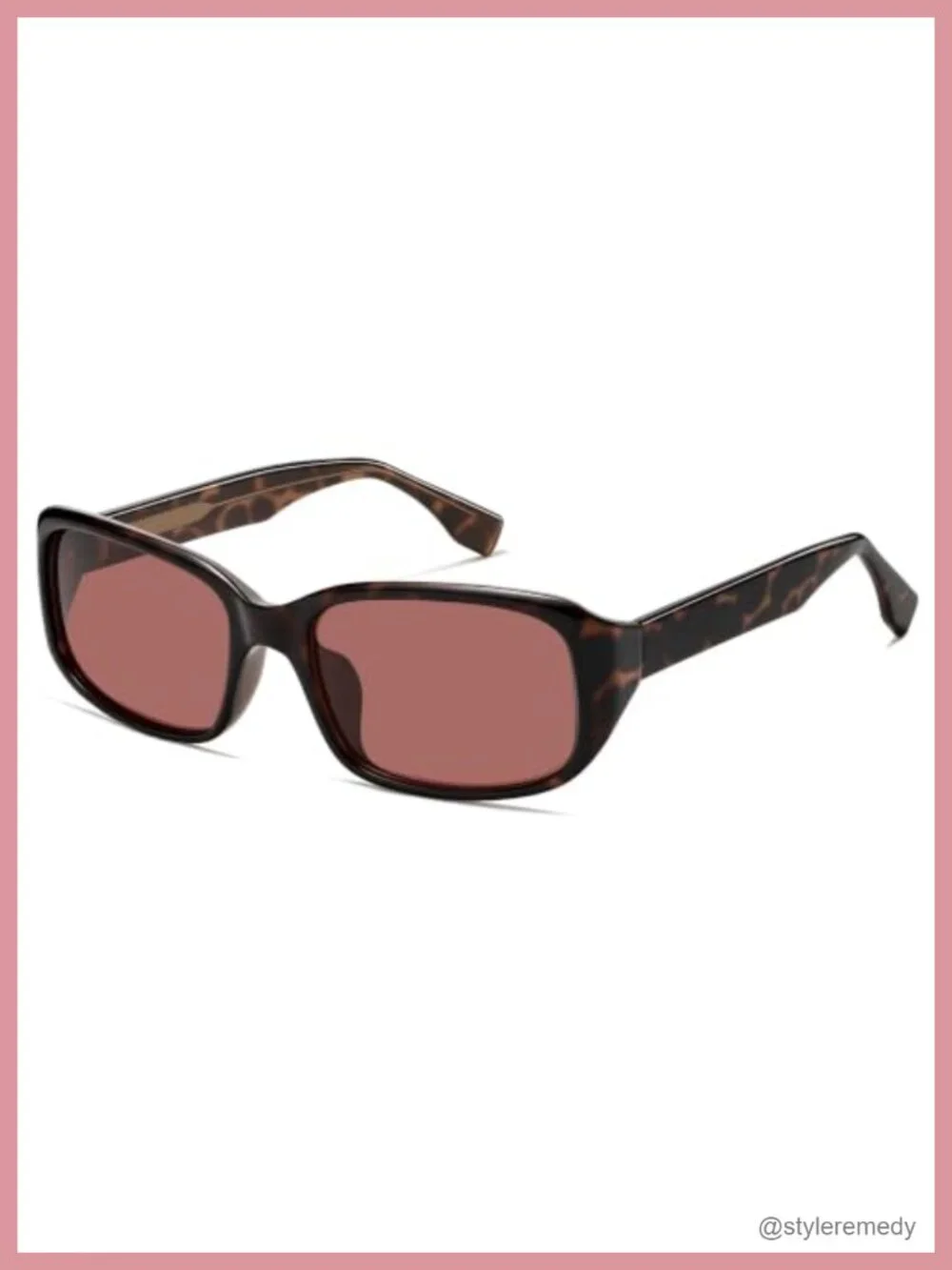 Vintage Square Wrap Around Sunglasses UV Protection