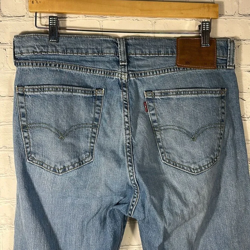 Levi’s Men’s 505 Premium San Francisco Straight Jeans size‎ 34x34