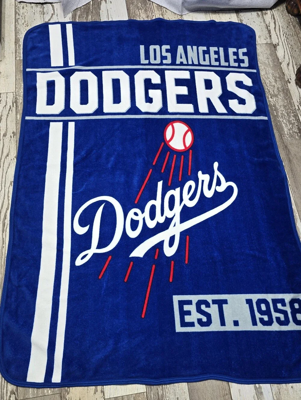 Los Angeles Dodgers LA Dodgers MLB Throw Blanket 60