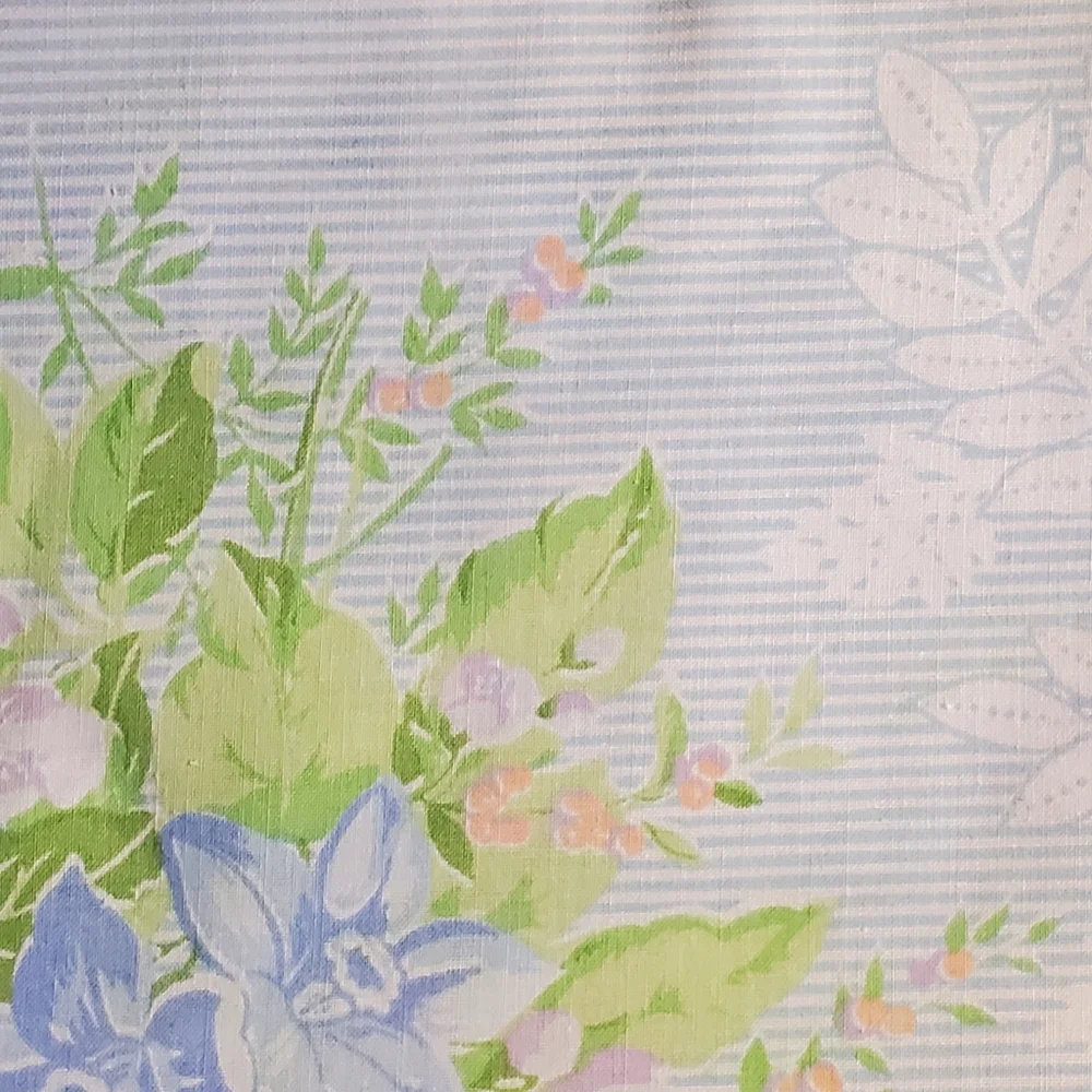 Vintage Lady Pepperell Veronica Full Size Flat sheet and pillow Case ONLY 3 Pc