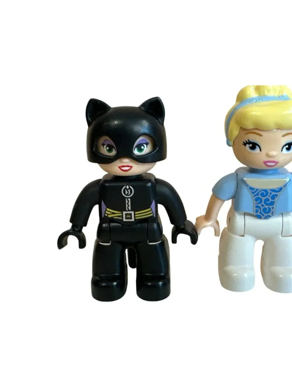 LEGO Duplo Figures Lot Disney Princess Elsa Cinderella Snow White Cat Woman 4 Pc
