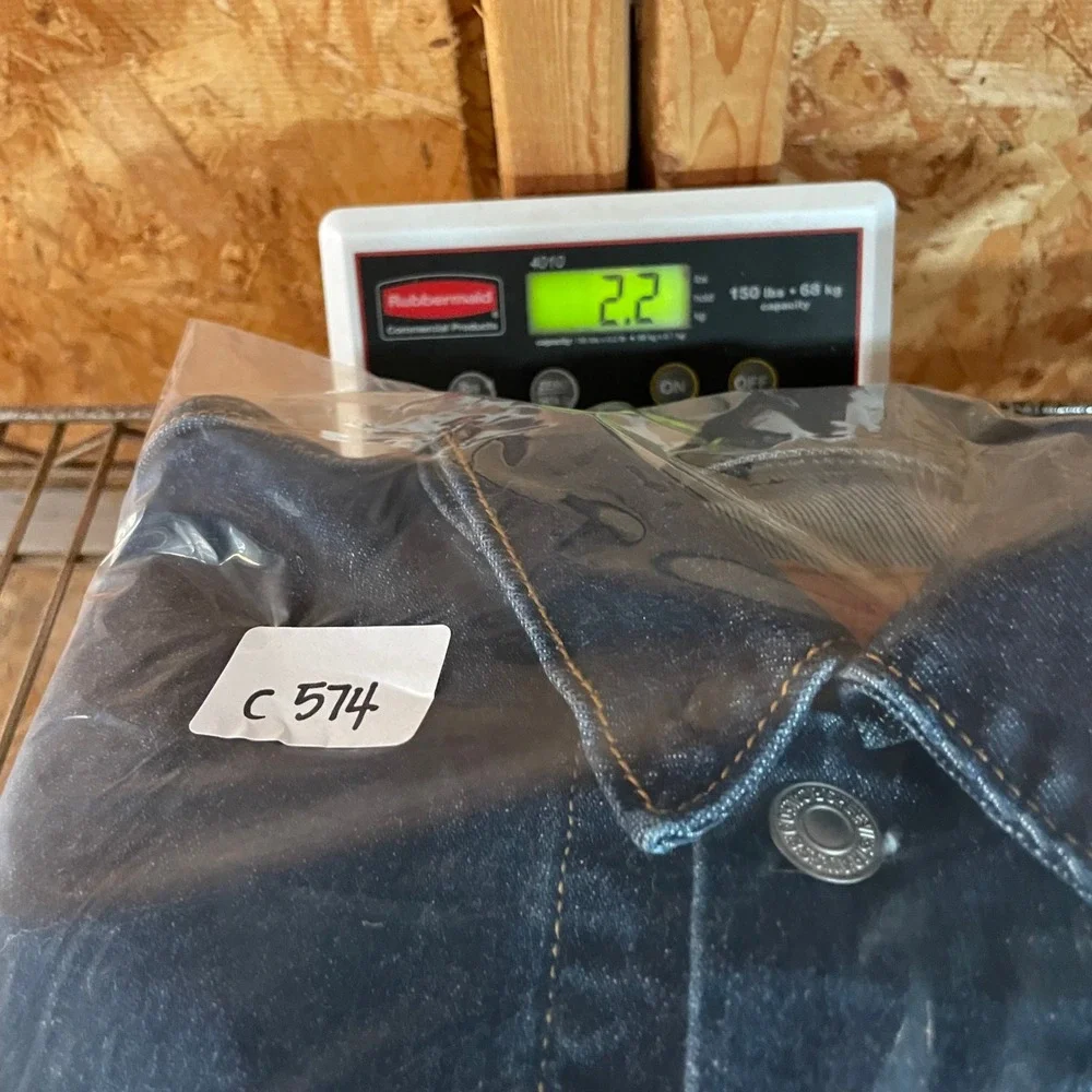 Levi's Denim Jacket Mens Large Dark Wash Blue Standard Trucker 72334-0762
