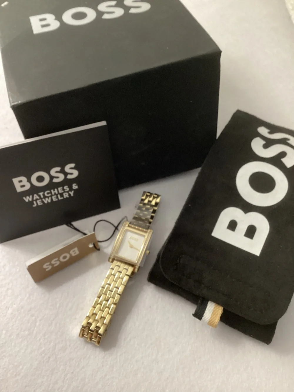 Boss rectangular watch