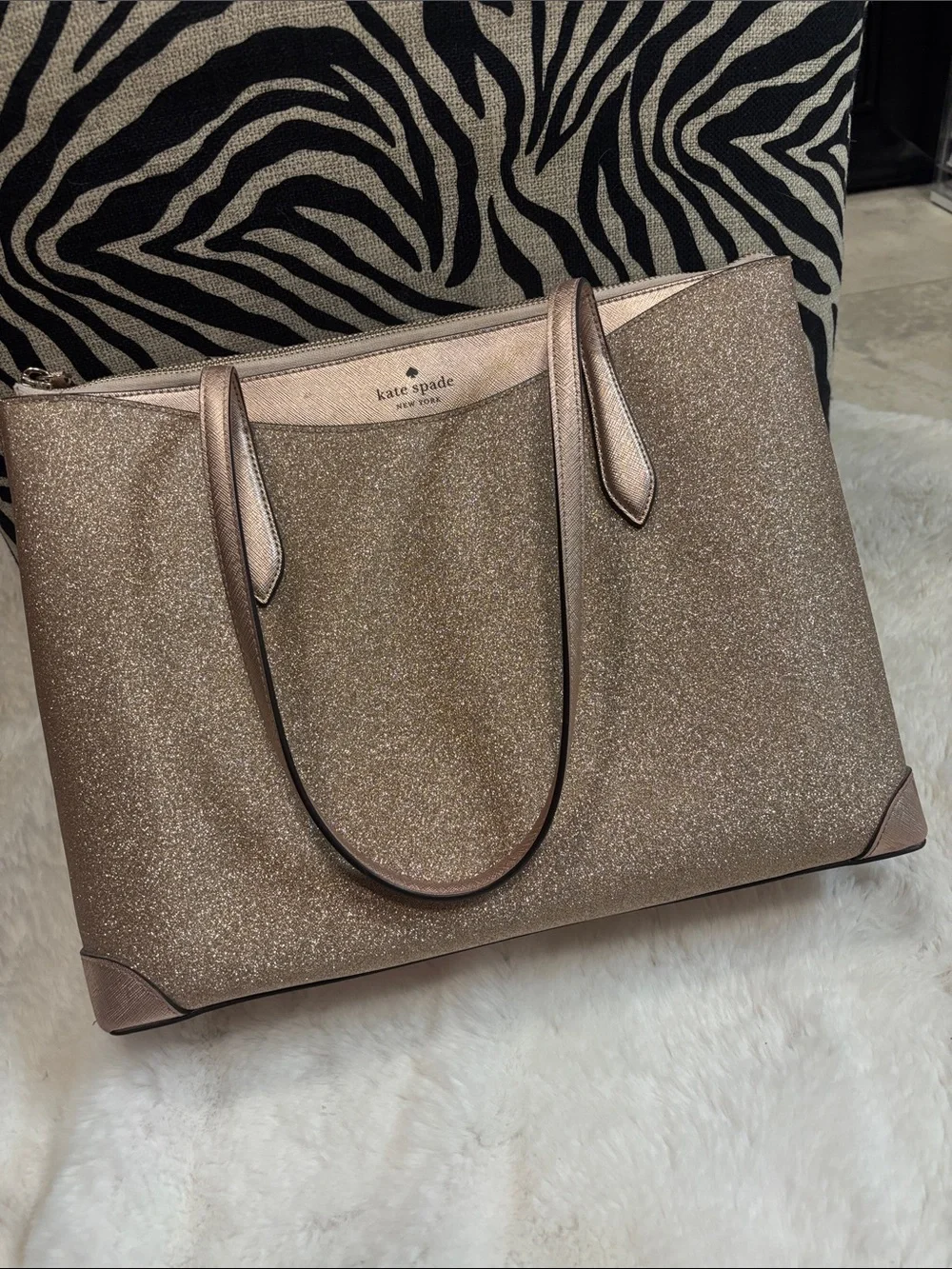 kate spade sparkling gold inside
