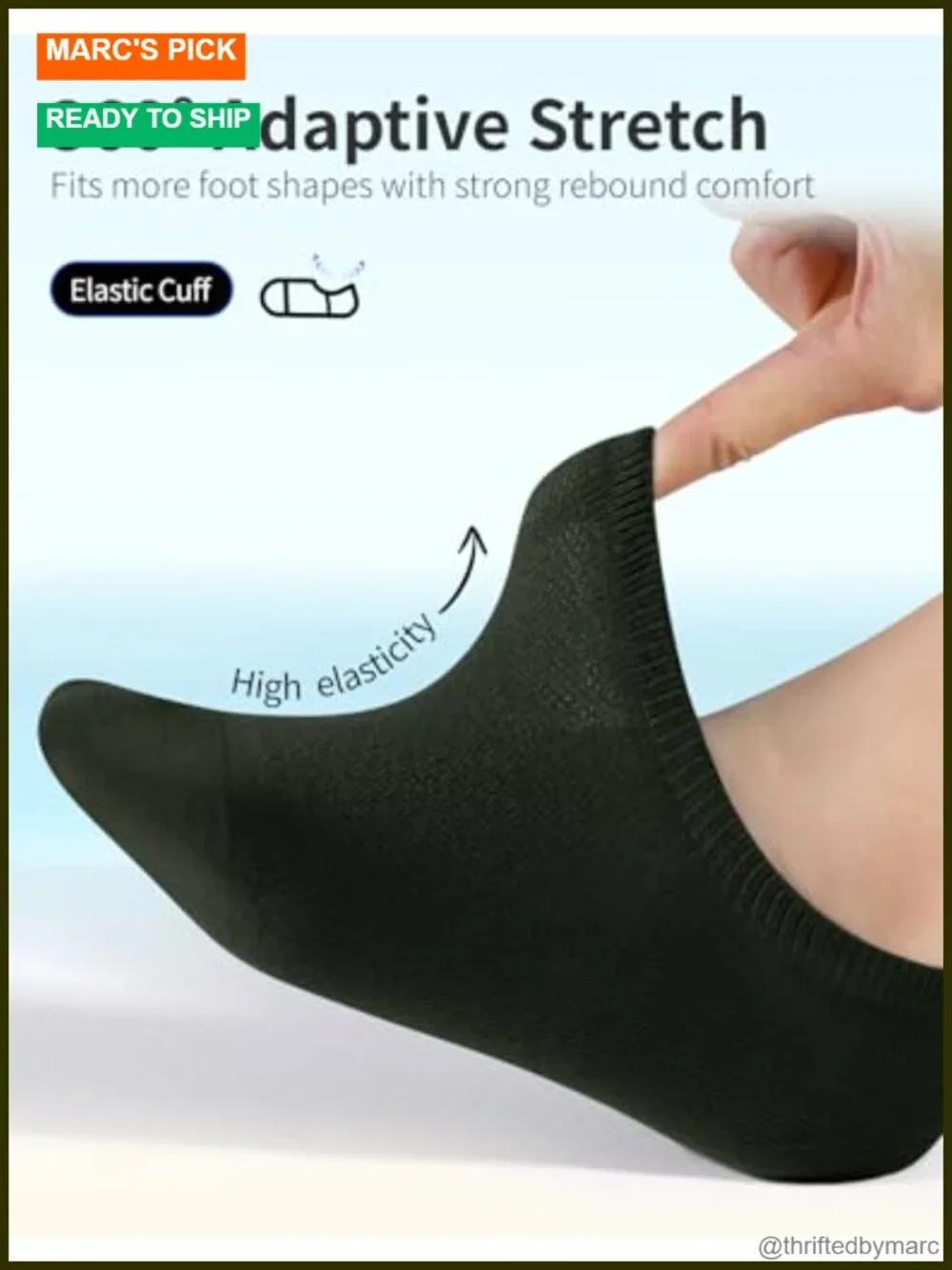 Cotton No Show Socks Non Slip Grips Low Cut Ankle 6 Pairs