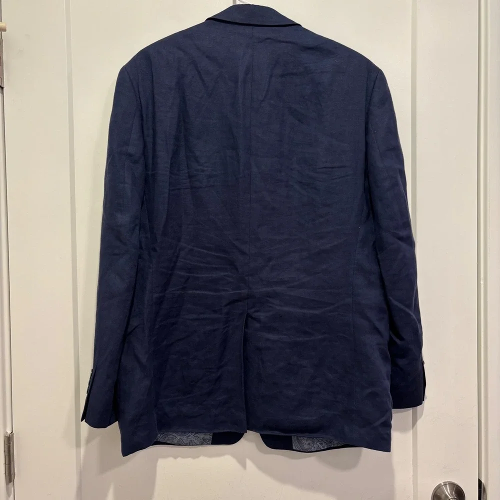 Macys Mens Store lined interior navy