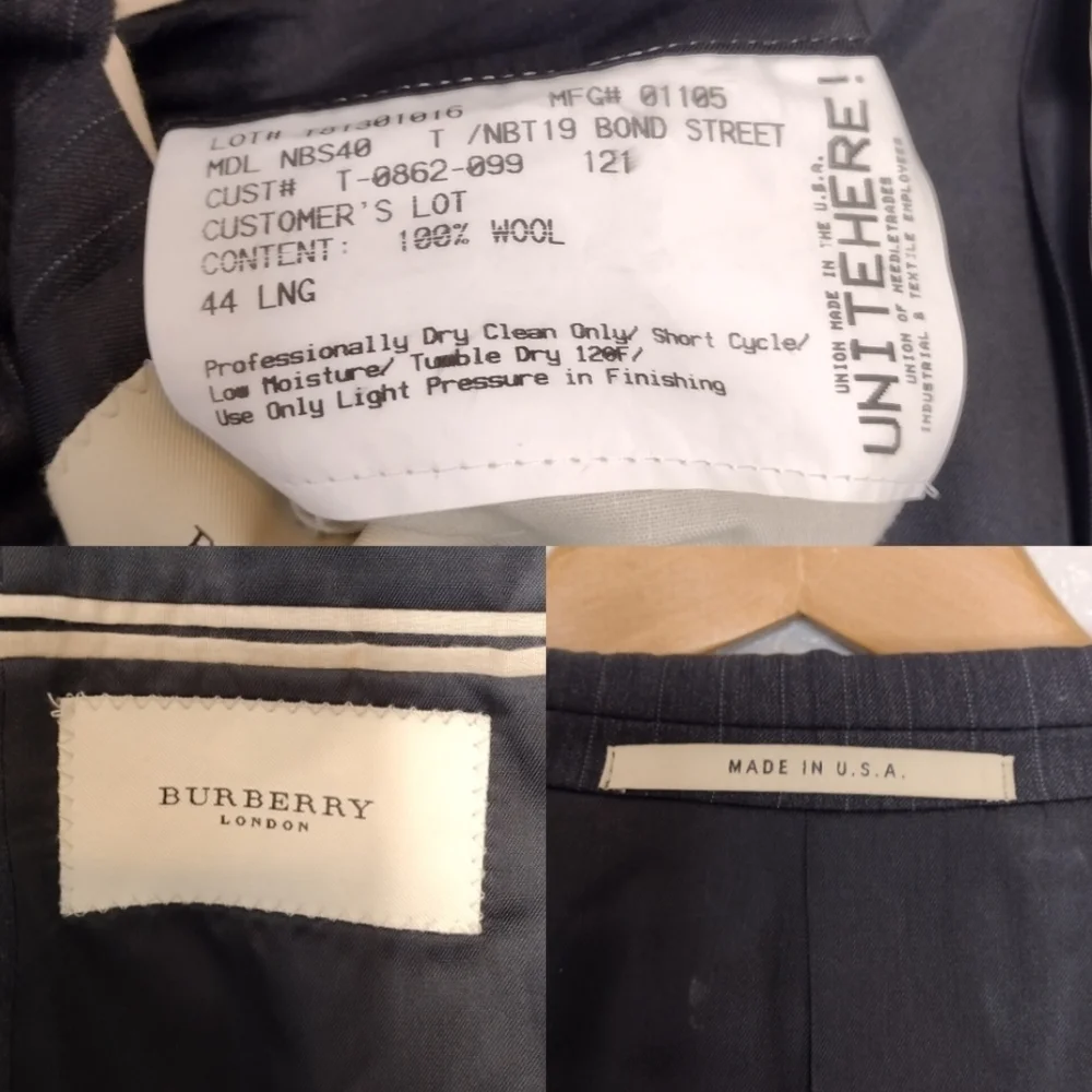 Burberry men 100%