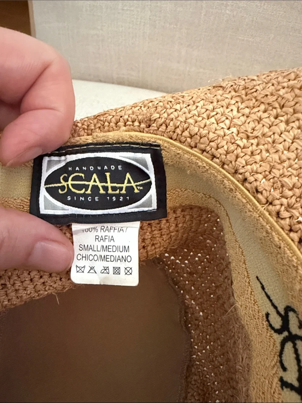 Scala raffia hat