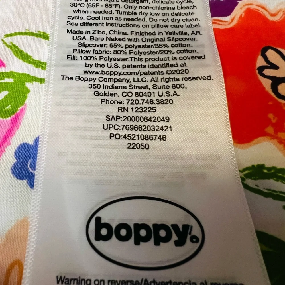 Boppy bright floral