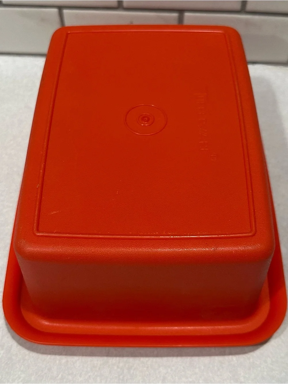 Vintage 3 Piece Set Tupperware Luncbox/ Ice Cream Keeper #|254-18Paprika/Red