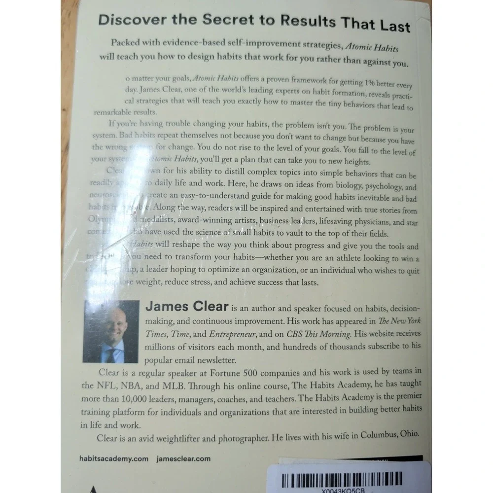 Atomic Habits book & Workbook  An Easy and Proven Way to Build Good Habits