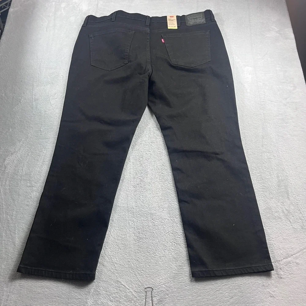 Levis 541 Mens Athletic Taper Black Jeans Big and Tall 44x30 Levis Flex Stretch