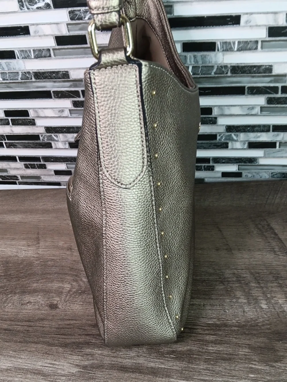Liz Claiborne single pebbled studded