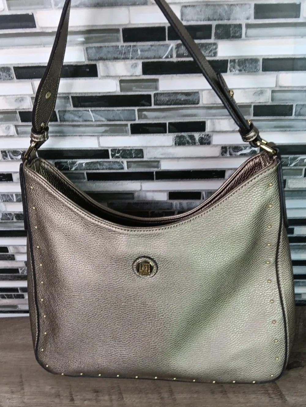 Liz Claiborne metalic gold