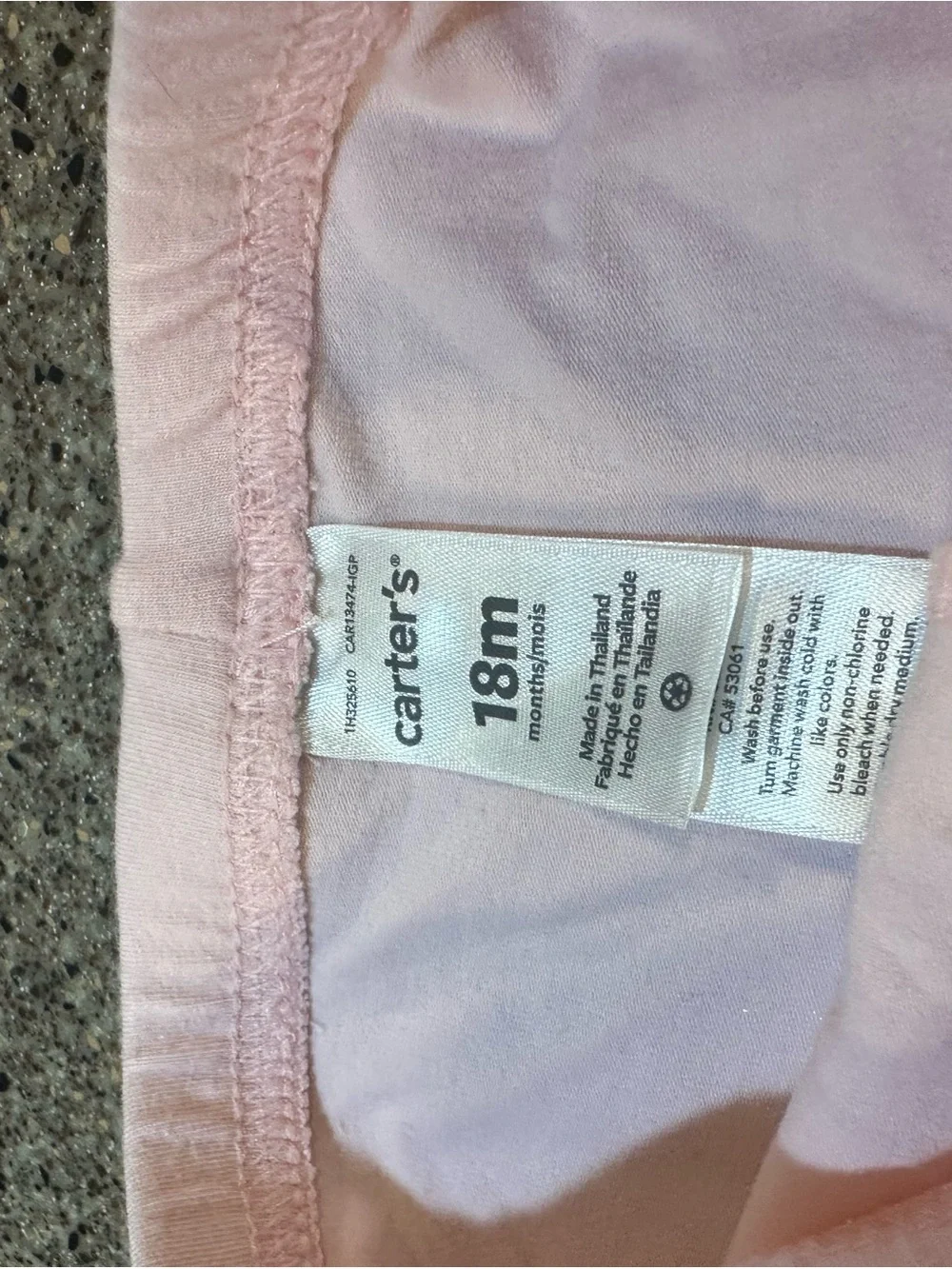Carters soft pink