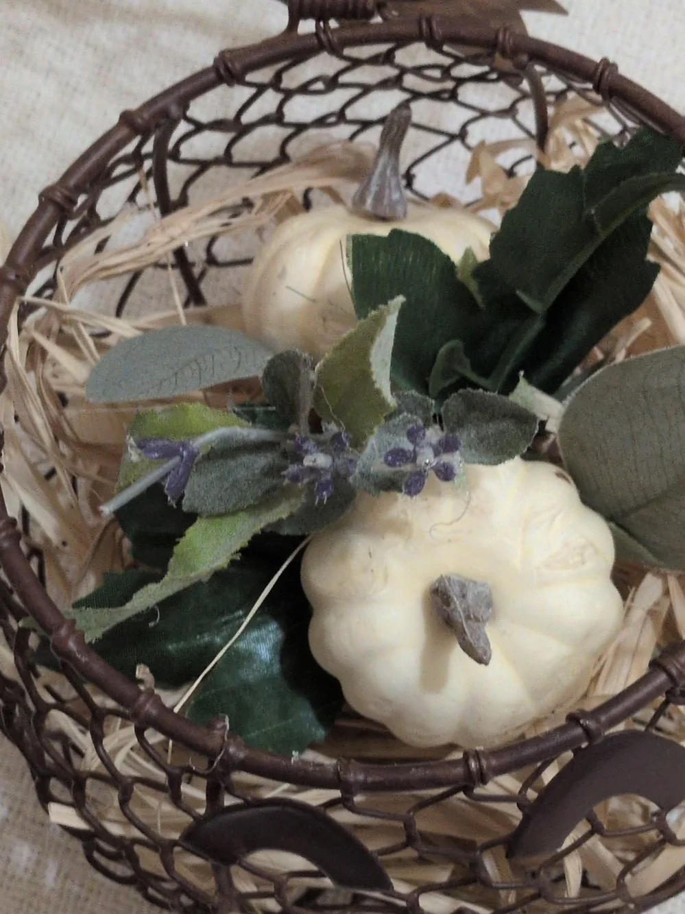 Rustic Brown Metal Pumpkin Lantern - Home Accents (Made By Me)
